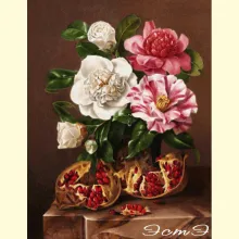 Скрин - компьютерное изображение схемы вышивки