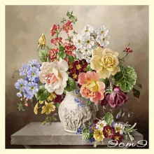 Скрин - компьютерное изображение схемы вышивки