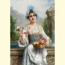 Скрин - компьютерное изображение схемы вышивки