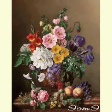 Скрин - компьютерное изображение схемы вышивки