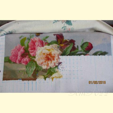 Вышивка  - ткань: Аида 18 ct, техника: крестик в 2 нитки<br>Автор вышивки: Валентина (Pink_fish)