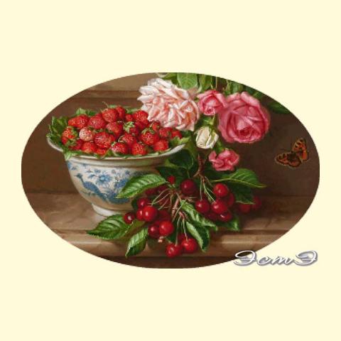 Скрин - компьютерное изображение схемы вышивки