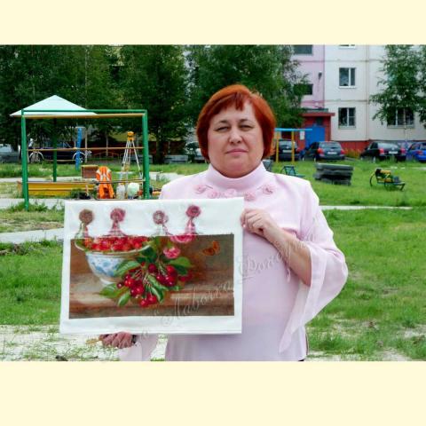 Вышивка  - ткань: Аида 16 ct, техника: крестик в 2 нитки<br>Автор вышивки: Батраева Надежда (BatNadLeon)