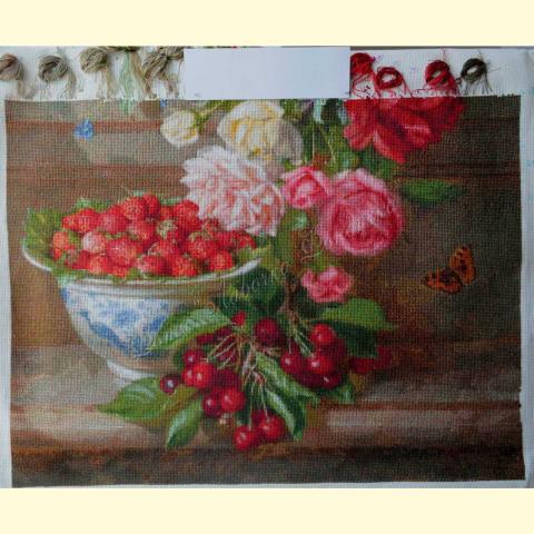 Вышивка  - ткань: Аида 16 ct, техника: крестик в 2 нитки<br>Автор вышивки: Батраева Надежда (BatNadLeon)