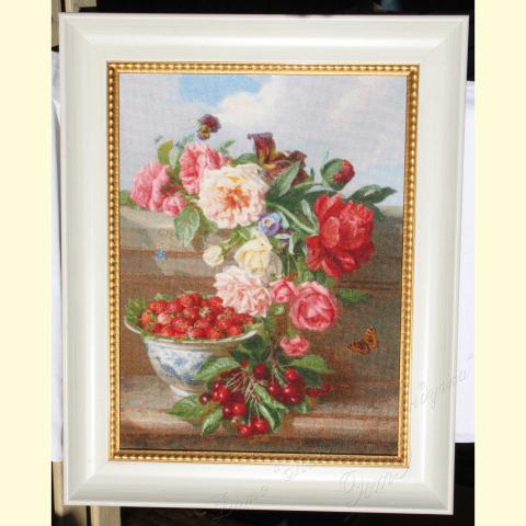 Вышивка  - ткань: Аида 16 ct, техника: крестик в 2 нитки<br>Автор вышивки: Батраева Надежда (BatNadLeon)