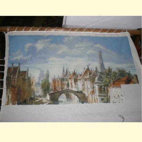 Вышивка  - ткань: Линда 27 ct, техника: петит-поинт <br>Автор вышивки: Климантова Светална (Rebekka)