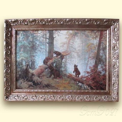 Оформленная вышивка  - ткань: Аида 18 ct, техника: крестик в 2 нитки<br>Автор вышивки: Сорокина Наталья