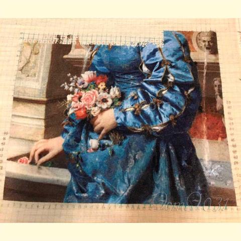 Вышивка  - ткань: Лугана 25 ct, техника: петит-поинт <br>Автор вышивки: Берестова Анна