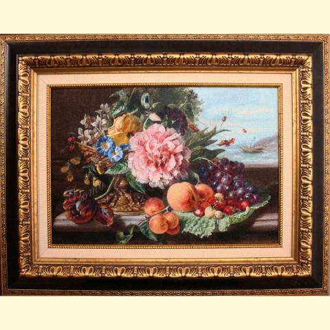 Вышивка  - ткань: Лугана 25 ct, техника: петит-поинт <br>Автор вышивки: Пажухова Евгения