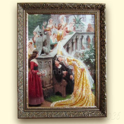 Оформленная вышивка  - ткань: Лугана 25 ct, техника: петит-полукрест <br>Автор вышивки: Елена Корсакова (Loreley)