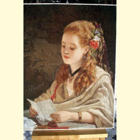 Вышивка  - ткань: Аида 16 ct, техника: крестик в 2 нитки<br>Автор вышивки: Елена Романова (Only_You)<br>Примечание: отшив по схеме ЭстЭ 042.1 индивидуального размера 350х450-183