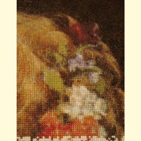 Вышивка  - ткань: Аида 16 ct, техника: крестик в 2 нитки<br>Автор вышивки: Елена Романова (Only_You)<br>Примечание: отшив по схеме ЭстЭ 042.1 индивидуального размера 350х450-183