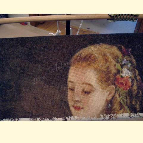 Вышивка  - ткань: Аида 16 ct, техника: крестик в 2 нитки<br>Автор вышивки: Елена Романова (Only_You)<br>Примечание: отшив по схеме ЭстЭ 042.1 индивидуального размера 350х450-183