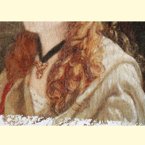 Вышивка  - ткань: Аида 16 ct, техника: крестик в 2 нитки<br>Автор вышивки: Елена Романова (Only_You)<br>Примечание: отшив по схеме ЭстЭ 042.1 индивидуального размера 350х450-183