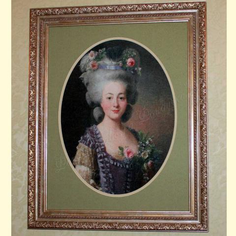 Оформленная вышивка  - ткань: Страмин-Конгресс 24 ct, , техника: петит/полукрест <br>Автор вышивки: Орлова Юлия (Julchik_spb)