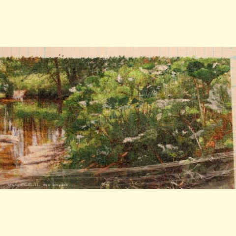 Вышивка  - ткань: Линда 27 ct, техника: петит-поинт <br>Автор вышивки: Гугунаева Зарета (Amina)