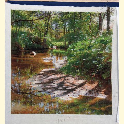 Вышивка  - ткань: Линда 27 ct, техника: петит-поинт <br>Автор вышивки: Гугунаева Зарета (Amina)