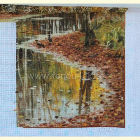 Вышивка  - ткань: Лугана 25 ct, техника: петит-поинт <br>Автор вышивки:  Кремез Злата (zlataya)<br>Примечание: вышито по устаревшему варианту схемы