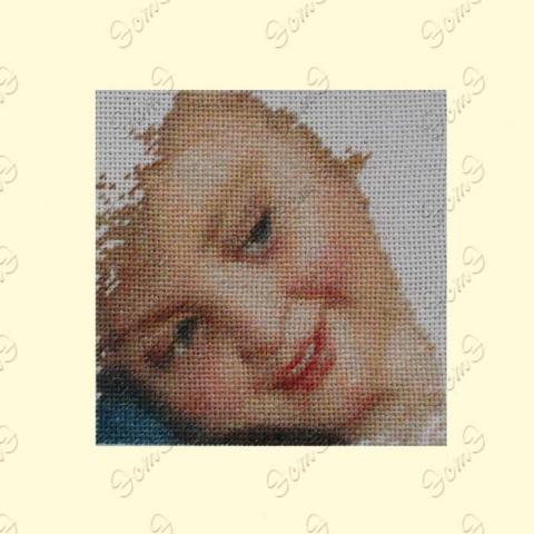 Вышивка  - ткань: Лугана 25 ct, техника: петит-поинт <br>Автор вышивки:  ЭстЭ