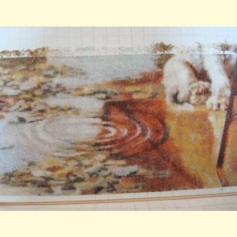 Вышивка  - ткань: Аида 18 ct, техника: крестик в 2 нитки<br>Автор вышивки: Гусева Марина