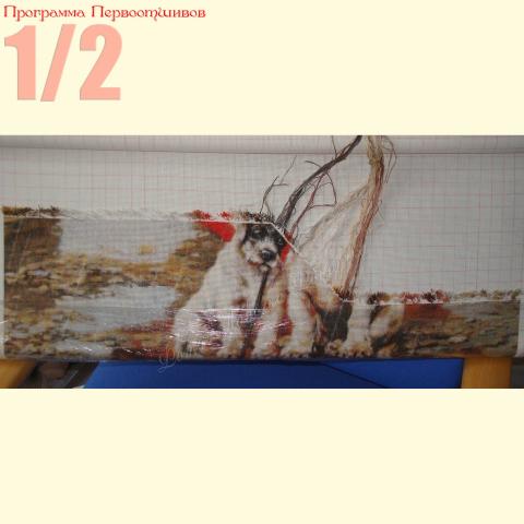 Вышивка  - ткань: Аида 18 ct, техника: крестик в 2 нитки<br>Автор вышивки: Гусева Марина <br>Программа Первоотшивов 2013, приз 1/2 работы