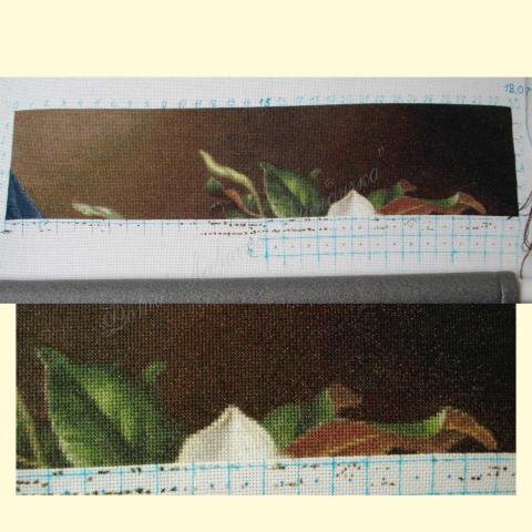 Вышивка  - ткань: Аида 16 ct, техника: крестик в 2 нитки <br>Автор вышивки:  Елена Кудинова (елка)