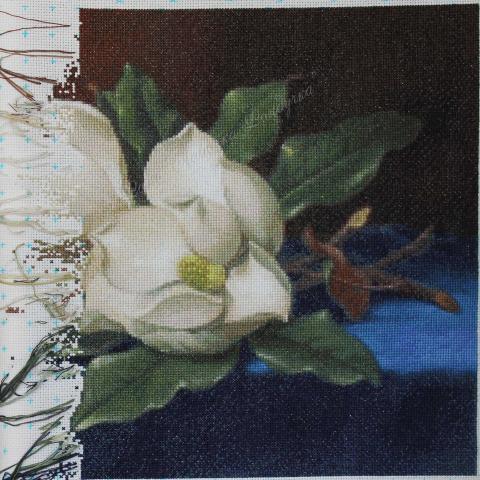 Вышивка  - ткань: Аида 18 ct, техника: крестик в 2 нитки<br>Автор вышивки: Анастасия Коржова (Stasya)<br>Программа Первоотшивов 2013, приз 1/2 работы