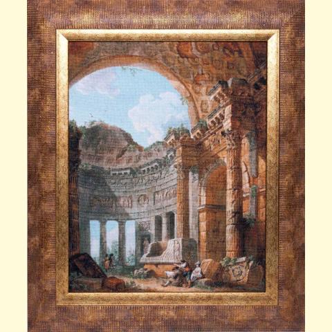 Вышивка  - ткань: Лугана 25 ct, техника: петит-поинт <br>Автор вышивки: Плешкова Марина (Marnik)<br>Оформленная вышивка