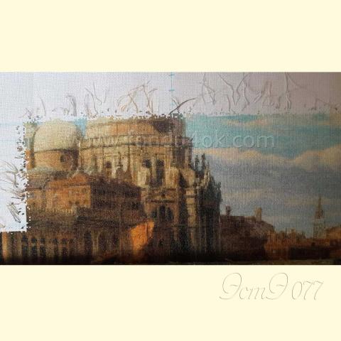 Вышивка  - ткань: Аида 16 ct, техника: крестик в 2 нитки <br>Автор вышивки: Елена Казаева (Ladotka)