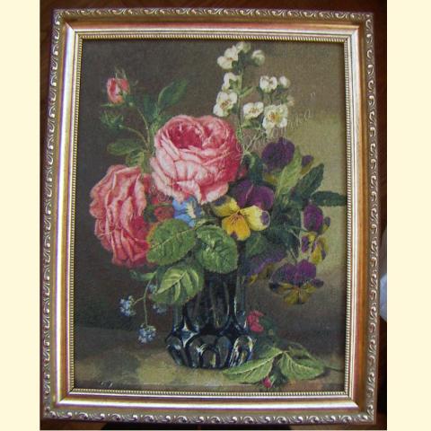 Вышивка  - ткань: Линда 27 ct, техника: петит-поинт <br>Автор вышивки: Людмила Пинаева (люпин)