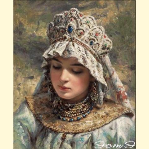 Скрин - компьютерное изображение схемы вышивки