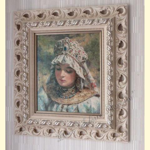 Оформленная вышивка  - ткань: Лугана 25 ct, техника: петит-поинт<br>Автор вышивки: Макарова Ирина  (irma)<!--:en-->Embroidery - fabric: Lugana 25 ct, stitch type: petit-point<br>Author of the embroidery: Makarova Irina (irma)