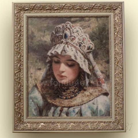 Оформленная вышивка  - ткань: Аида 16 ct, техника: крестик в 2 нитки <br>Автор вышивки:  Курицына Наталья (rubin)