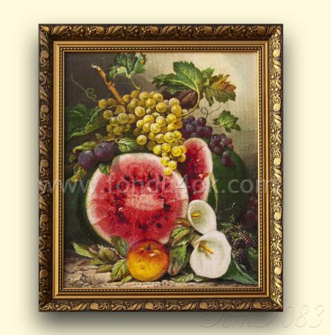 Оформленная вышивка  - ткань: Аида 18 ct, техника: петит/полукрест в 4 нитки<br>Автор вышивки: Евгения Логинова