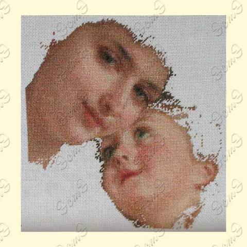 Вышивка  - ткань: Лугана 25 ct, техника: петит-поинт <br>Автор вышивки:  ЭстЭ