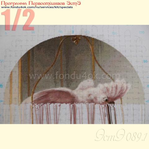 Вышивка  - ткань: Лугана 25 ct, техника: петит-поинт <br>Автор вышивки: Елена Ветрова (Elena_V)<br>Программа Первоотшивов 2015, приз 1/2 работы