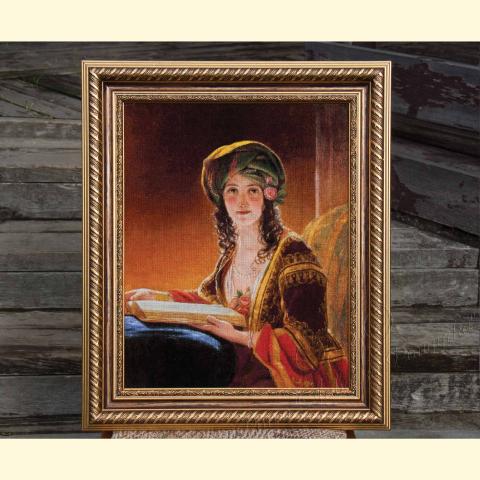 Вышивка  - ткань: сетка ГобленСет  25 ct, техника: петит-поинт <br>Автор вышивки: Светлана Будилова (самаялучшая)