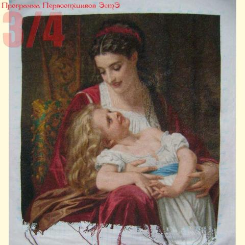 Вышивка  - ткань: Лугана 25 ct, техника: петит-поинт <br>Автор вышивки: Ольга Головина (Путешественница)<br>Программа Первоотшивов 2014, приз 3/4 работы