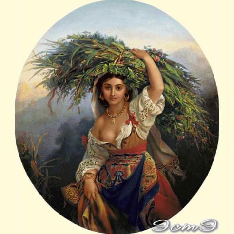 Скрин - компьютерное изображение схемы вышивки