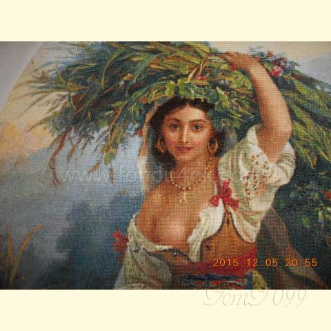 Вышивка  - ткань: Аида 18 ct, техника: крестик в 2 нитки<br>Автор вышивки: Инесса Ермакова