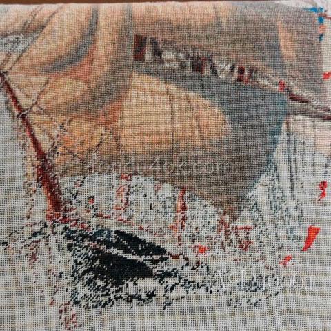 Вышивка  - ткань: Гобеленовая сетка 25 ct, техника: петит-полукрест <br>Автор вышивки: Зоя Тимотина (zoia3)