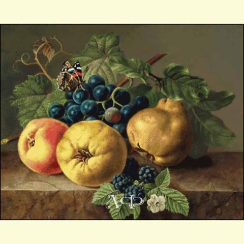 Скрин - компьютерное изображение схемы вышивки