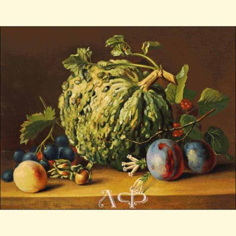 Скрин - компьютерное изображение схемы вышивки