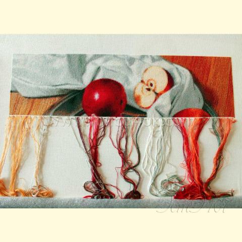 Вышивка  - ткань: Аида 18 ct, техника: крестик в 2 нитки<br>Автор вышивки: Татьяна (Мадам-Лу)