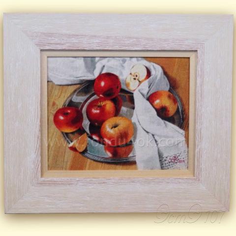 Оформленная вышивка  - ткань: Страмин-Конгресс 24 ct, , техника: петит/полукрест <br>Автор вышивки: Елена (к@линка)