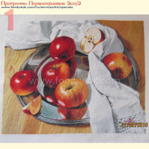 Вышивка  - ткань: Страмин-Конгресс 24 ct, , техника: петит/полукрест <br>Автор вышивки: Елена (к@линка)<br>Программа Первоотшивов 2015, приз завершенная работа