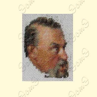 Вышивка  - ткань: Лугана 25 ct, техника: петит-поинт <br>Автор вышивки:  ЭстЭ