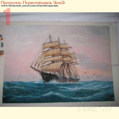 Вышивка  - ткань: Лугана 25 ct, , техника: петит/полукрест <br>Автор вышивки: Елена (к@линка)<br>Программа Первоотшивов 2015, приз Завершенная работа