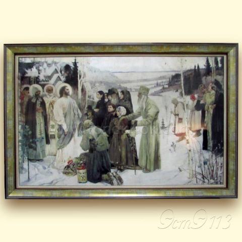 Оформленная вышивка  - ткань:  Аида 18 ct, техника: крестик в 2 нитки<br>Автор вышивки: Елена Богачева