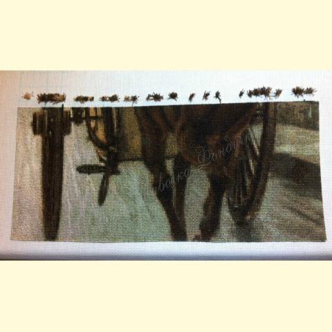 Вышивка  - ткань: Аида 18 ct, техника: крестик в 2 нитки <br>Автор вышивки: Ольга Аксенова  (Олька)